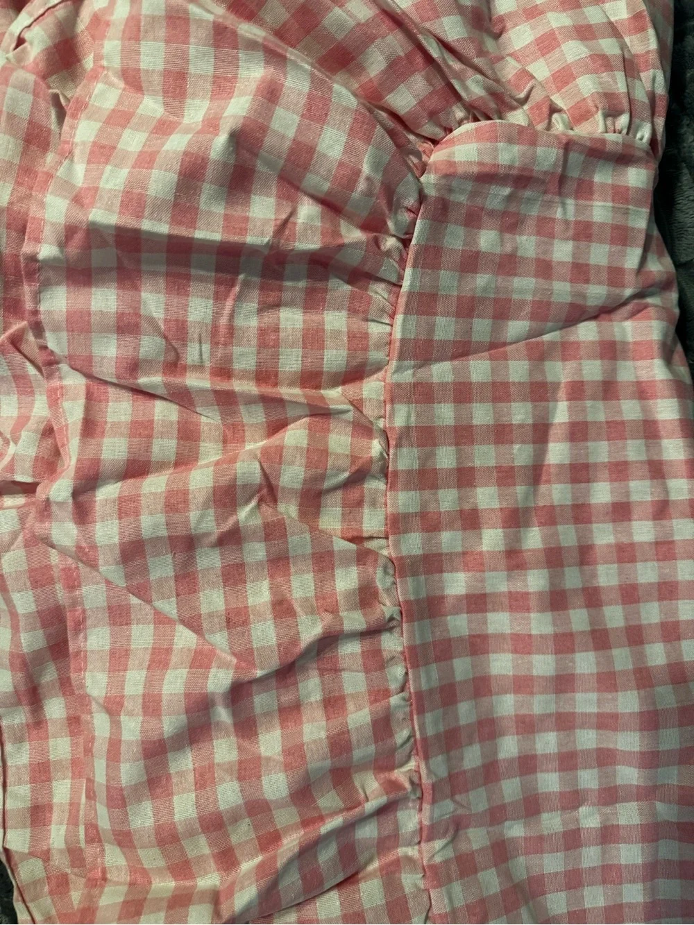 Pink Gingham Ruffle Tablecloth - Home Dining60”x120”